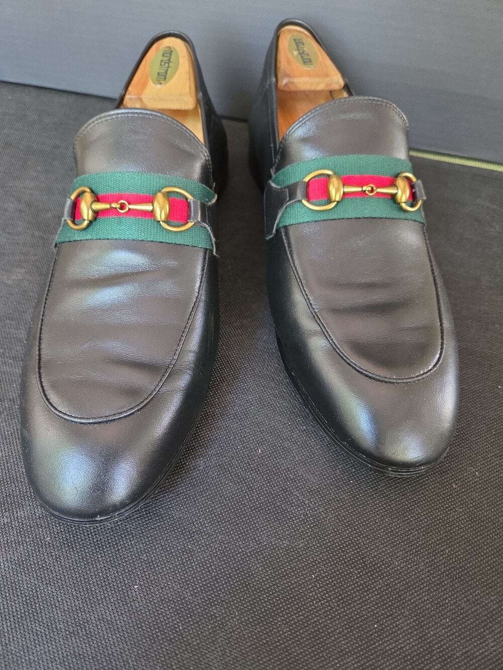 GUCCI HORSEBIT LEATHER LOAFERS SIZE 45 EU, US12